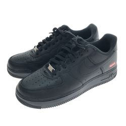 □□ NIKE ナイキ × シュプリーム エアフォース1 ロー スニーカー 26.5cm CU9225-001 ブラック Aランク