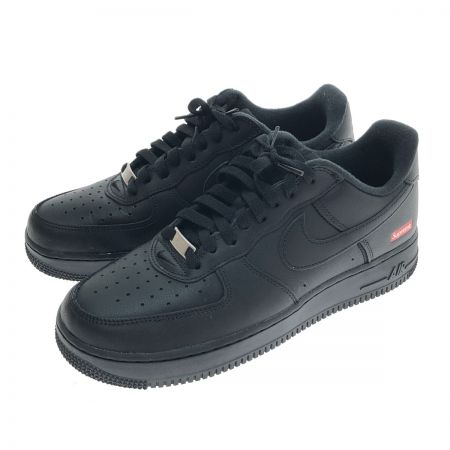  NIKE ナイキ × シュプリーム エアフォース1 ロー スニーカー 26.5cm CU9225-001 ブラック