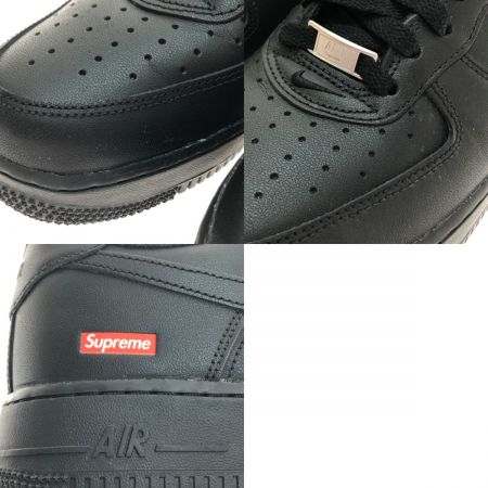  NIKE ナイキ × シュプリーム エアフォース1 ロー スニーカー 26.5cm CU9225-001 ブラック