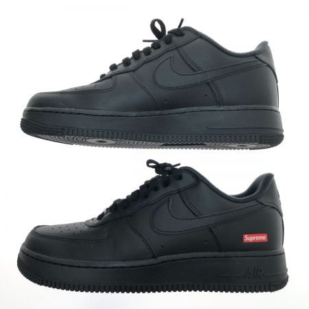  NIKE ナイキ × シュプリーム エアフォース1 ロー スニーカー 26.5cm CU9225-001 ブラック