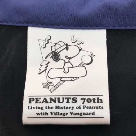  PEANUTS PEANUTS スヌーピー 70周年記念 ナイロンジャケット Mサイズ 12041749 ブラック