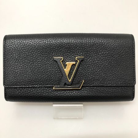  LOUIS VUITTON ルイヴィトン ポルトフォイユ・カプシーヌ ノワール 長財布 M61248 ブラック