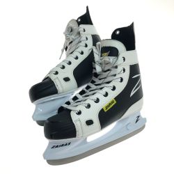 □□ ZAIRAS ザイラス アイスホッケースケート靴 28cm 本体のみ ブラック×ホワイト Cランク