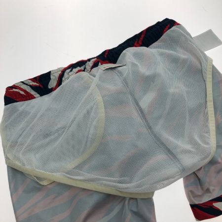  MONCLER モンクレール プリント ロゴ パッチ スイム ショーツ パンツ Mサイズ G10912C70800 ネイビー×レッド×ホワイト
