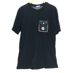□□ MONCLER モンクレール 半袖Tシャツ Sサイズ H10918C00048 8390Y ブラック Bランク