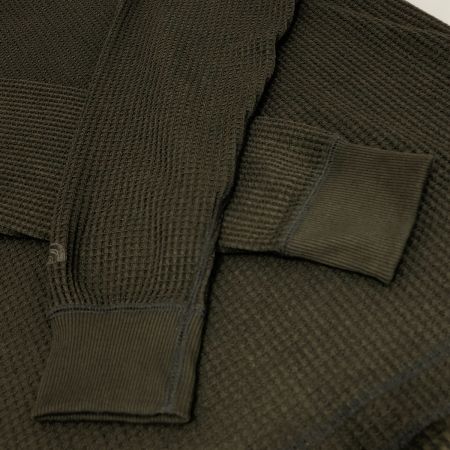  THE NORTH FACE ザノースフェイス ロングスリーブウォームワッフルクルー 長袖 Lサイズ NT62032 オリーブ