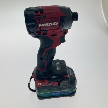  HiKOKI ハイコーキ コードレスインパクトドライバ WH36DD(2XHRSZ) レッド