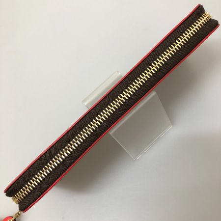  LOUIS VUITTON ルイヴィトン 長財布 モノグラム ポルトフォイユ クレマンス フラワーチャーム M62940 ブラウン/レッド