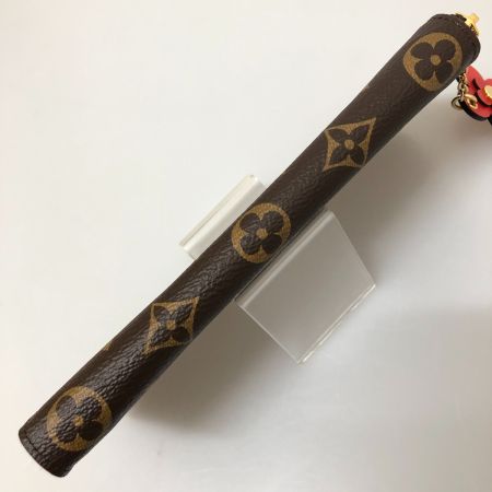  LOUIS VUITTON ルイヴィトン 長財布 モノグラム ポルトフォイユ クレマンス フラワーチャーム M62940 ブラウン/レッド