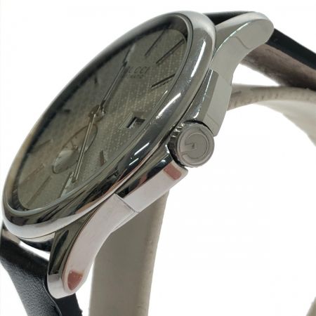  GUCCI グッチ 腕時計 G-タイムレス コレクション 自動巻き YA126313 シルバー x ブラック