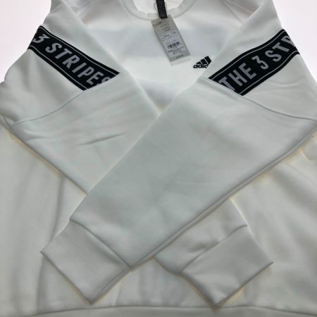  adidas アディダス ワーディング ルーズフィット フリース スウェットシャツ Lサイズ IQ3182 ホワイト