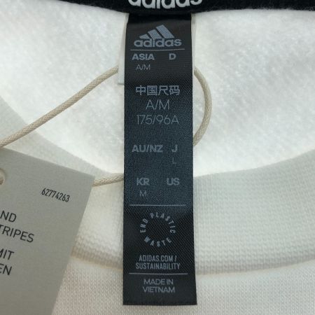  adidas アディダス ワーディング ルーズフィット フリース スウェットシャツ Lサイズ IQ3182 ホワイト