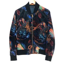 □□ Paul Smith ポールスミス 総柄ブルゾン Sサイズ PF-0C-36044 ブラック系 Bランク