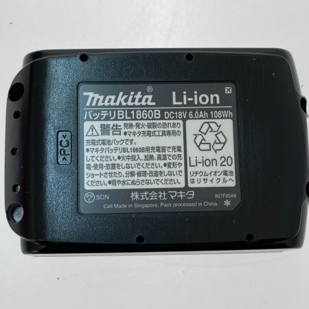  MAKITA マキタ バッテリー　6.0Ah　18V BL1860B