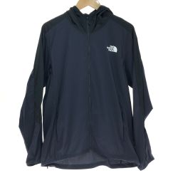 □□ THE NORTH FACE ザノースフェイス エニータイムウィンドフーディ ウインドブレーカー Lサイズ NP72184 ネイビー Aランク