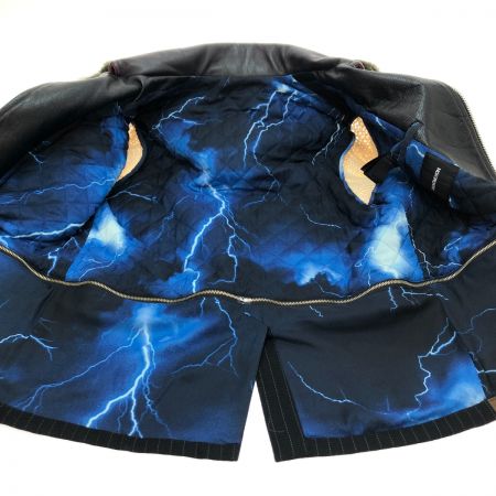  PHENOMENON フェノメノン ライダース風 ミックスジャケット SIZE 40 L AW2011 レッド チェック