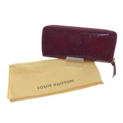 □□ LOUIS VUITTON ルイヴィトン 長財布 ヴェルニ ポルトフォイユ クレマンス M90972 ボルドー Cランク