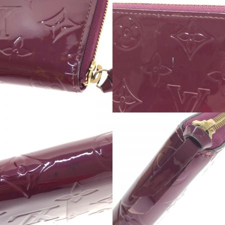  LOUIS VUITTON ルイヴィトン 長財布 ヴェルニ ポルトフォイユ クレマンス M90972 ボルドー