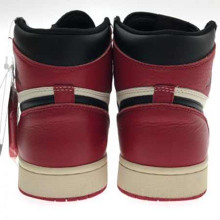  NIKE ナイキ スニーカー エアジョーダン 1 レトロ ハイ OG 27.5cm 本体のみ 555088-610 ブラック x レッド x ホワイト