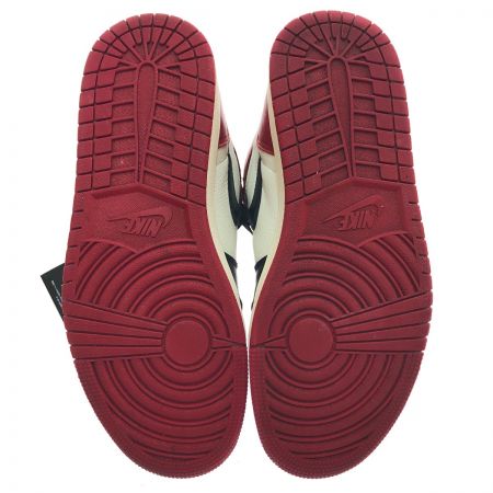  NIKE ナイキ スニーカー エアジョーダン 1 レトロ ハイ OG 27.5cm 本体のみ 555088-610 ブラック x レッド x ホワイト