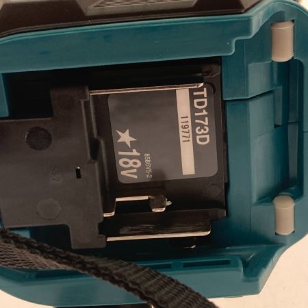  MAKITA マキタ 充電式インパクトドライバ　18V　新品セットばらし品 TD173D ブルー