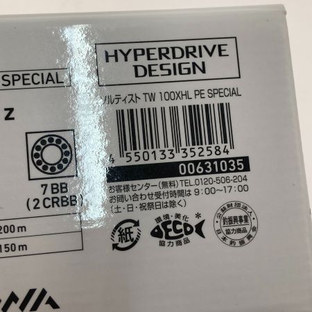  DAIWA ダイワ SALTISTソルティストTW 100XHL PE SPECIAL 左 100XHL PE SPECIAL
