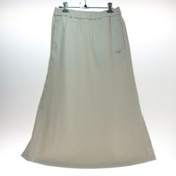 □□ NEW BALANCE ニュー・バランス Aライン コーデュロイスカート Lサイズ AWK45649 アイボリー Bランク