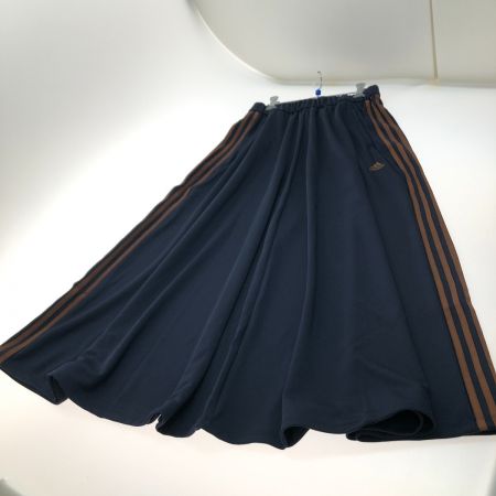  adidas アディダス ルーズフィット ダブルニットスカート Lサイズ JG3842 ネイビー