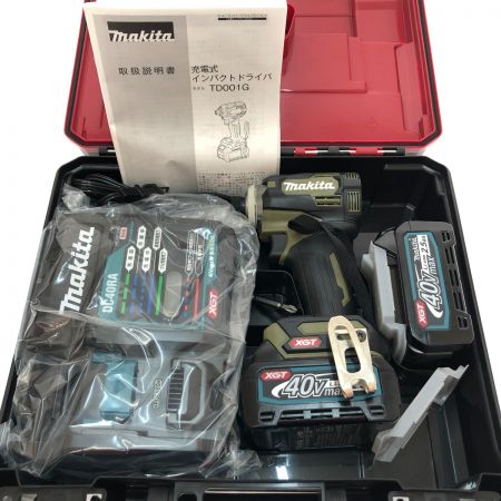  MAKITA マキタ 充電式インパクトドライバ 40V TD001GRDXO オリーブ