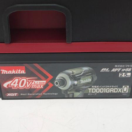  MAKITA マキタ 充電式インパクトドライバ 40V TD001GRDXO オリーブ