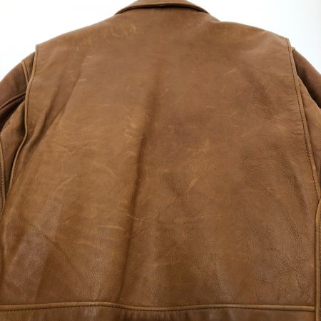  Schott ショット シングルライダースジャケット SIZE 40 ブラウン