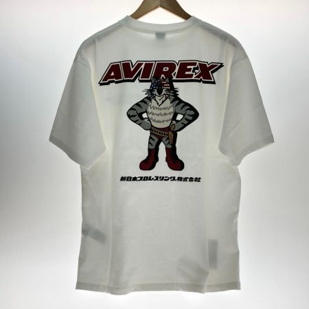  AVIREX アビレックス 新日本プロレス50周年記念コラボTシャツ 半袖 Lサイズ 6123478 ホワイト