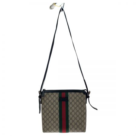  GUCCI グッチ シェリーライン ショルダーバッグ 本体のみ 387111 ベージュ x ブラック