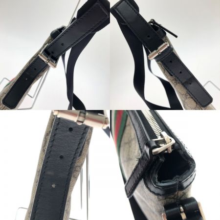  GUCCI グッチ シェリーライン ショルダーバッグ 本体のみ 387111 ベージュ x ブラック