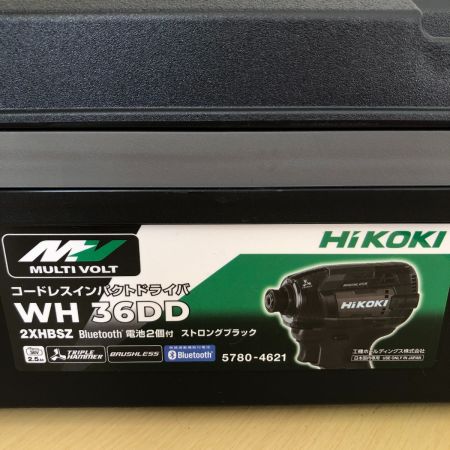  HiKOKI ハイコーキ コードレスインパクトドライバ 36V WH36DD(2XHBSZ) ブラック