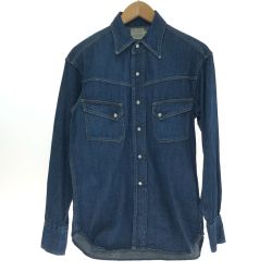 □□ LEVI'S リーバイス デニムシャツ 38 Mサイズ ネイビー Bランク