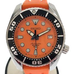 □□ SEIKO セイコー 腕時計 プロスペックス ダイバースキューバ 自動巻き 本体のみ 6R15-00G0 オレンジ Bランク
