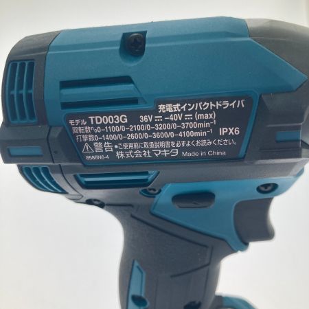  MAKITA マキタ 充電式インパクトドライバ　40ｖ TD003GRAX