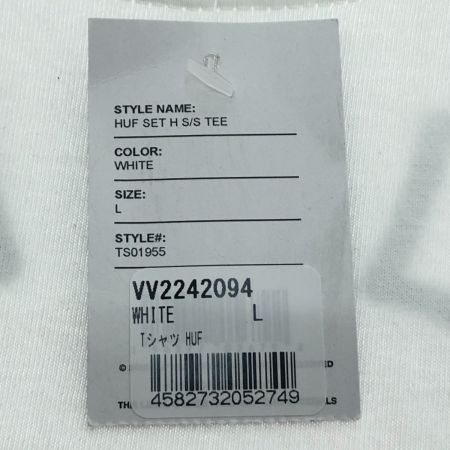  HUF ハフ 半袖 ショートスリーブ Tシャツ Lサイズ TS01955 ホワイト
