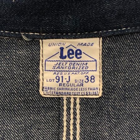  LEE リ カバーオール デニムジャケット SIZE 38 91-J 2412 インディゴ