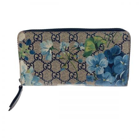  GUCCI グッチ ブルームスプリント/フラワー GG柄/花柄 ラウンドファスナー長財布 408665