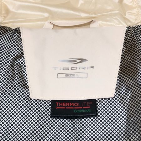  TIGORA ティゴラ アルミ蓄熱パデッドフードジャケット Lサイズ TR-9C2564IJ アイボリー