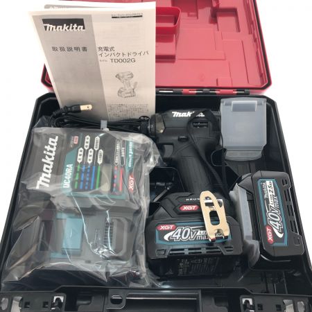  MAKITA マキタ 充電式インパクトドライバ 40V TD002GRDXB ブラック