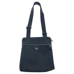 □□ ARMANI JEANS 斜めがけバッグ ショルダーバッグ 932126 7P922 00020 ブラック Bランク