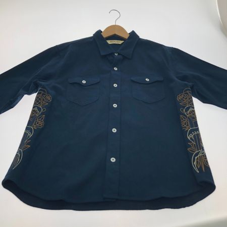  softmachine 長袖シャツ XLサイズ SM-19aw-042 ネイビー