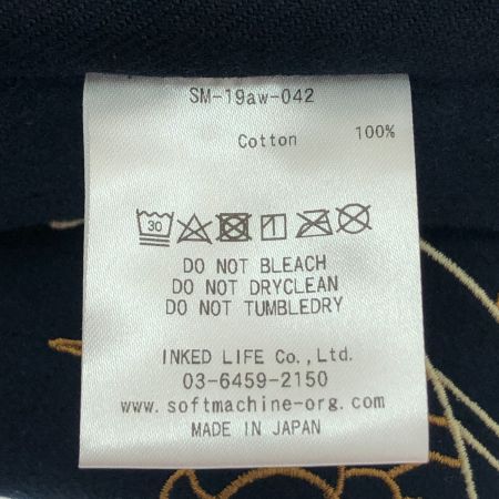  softmachine 長袖シャツ XLサイズ SM-19aw-042 ネイビー