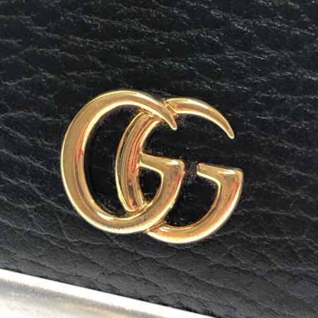  GUCCI グッチ GGマーモント カードケース 名刺入れ 474748 ブラック