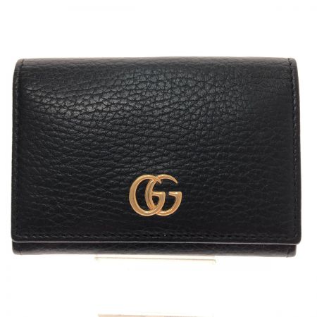  GUCCI グッチ GGマーモント カードケース 名刺入れ 474748 ブラック