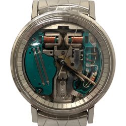□□ BULOVA ブローバ 腕時計 アキュトロン スペースビュー スケルトン 本体のみ M4 シルバー Cランク