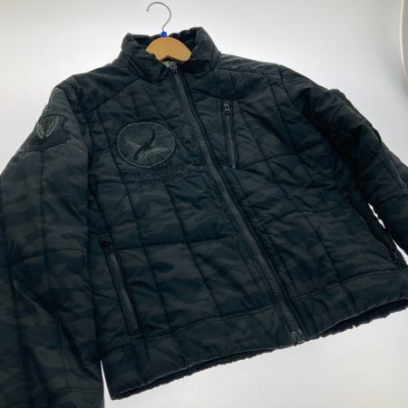  AVIREX アビレックス フライトジャケット CAMO SAME COLOR USAF JACK 刺繍 カモ柄  6172131 ブラック Ｌサイズ